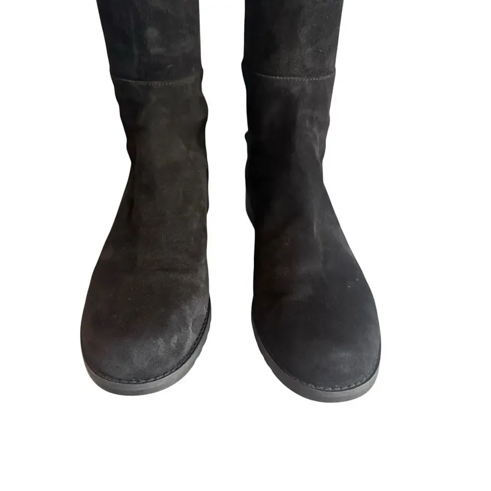 Stuart Weitzman 5050 Over The Knee Boots Black Suede Size 7